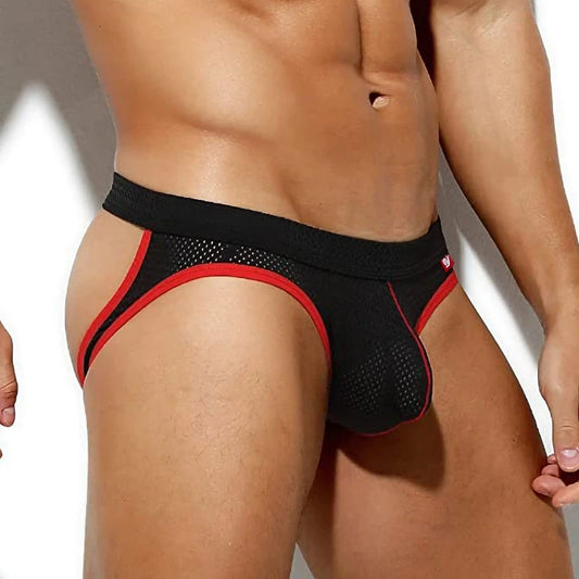 Contrast Trim Mesh Jockstrap