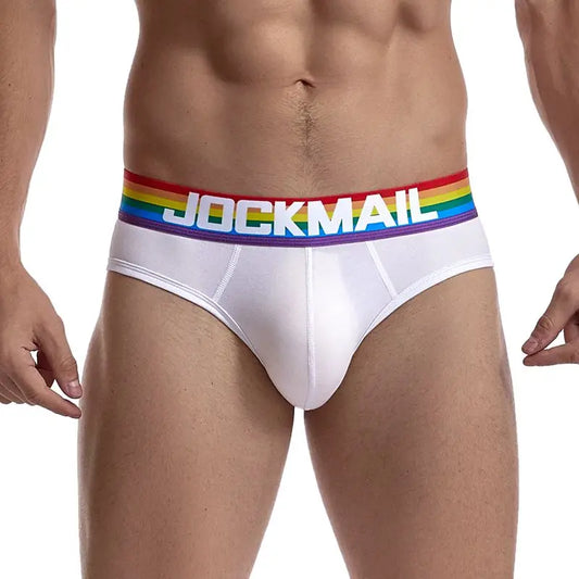 Rainbow Waistband Pride Men's Comfort Briefs