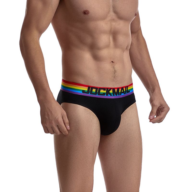 Rainbow Waistband Pride Men's Comfort Briefs