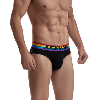 Rainbow Waistband Pride Men's Comfort Briefs