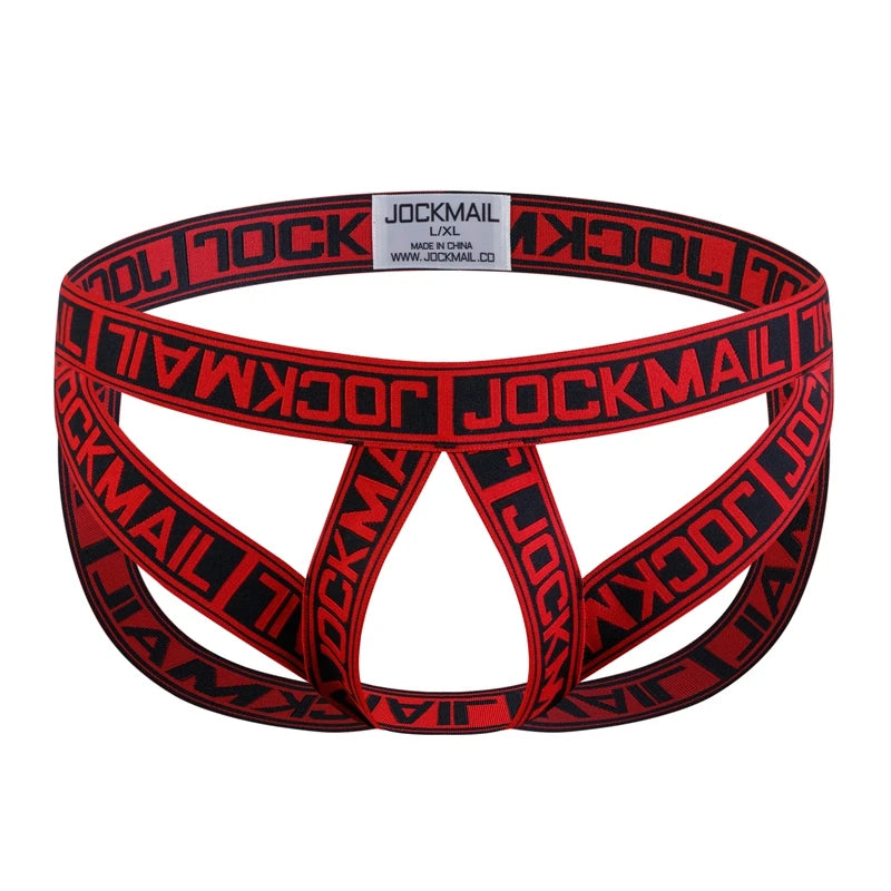 Double‑Strap Jockstrap with Cockring Pouch