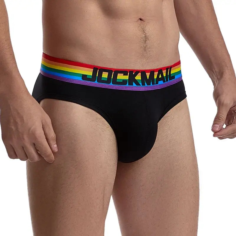 Rainbow Waistband Pride Men's Comfort Briefs