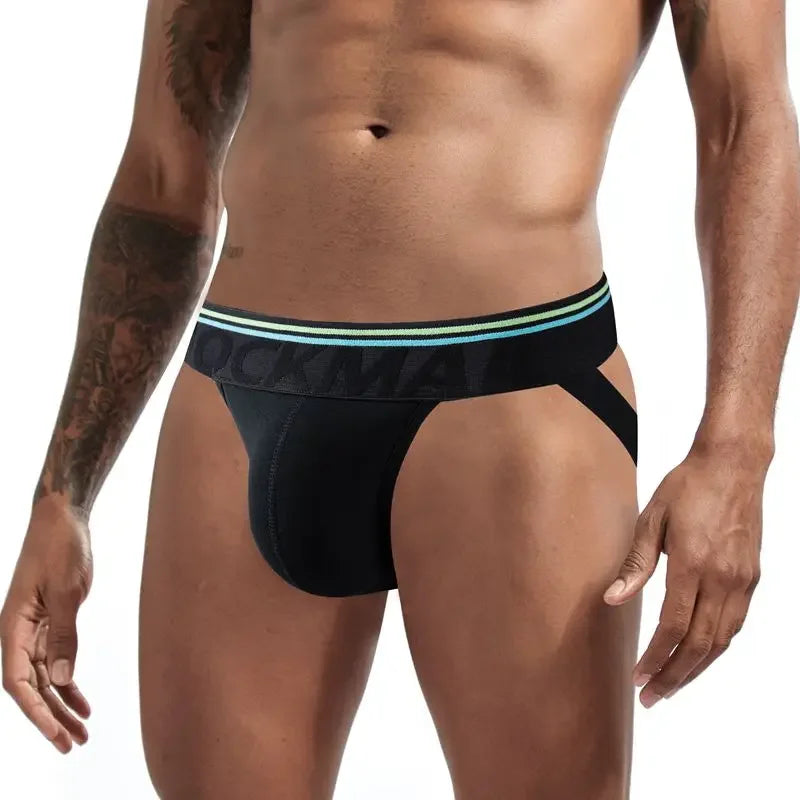 Low Rise Cotton Blend Men's Jockstrap