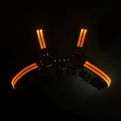 Glow Chest Circuit Party Harness – LED Light-Up Straps