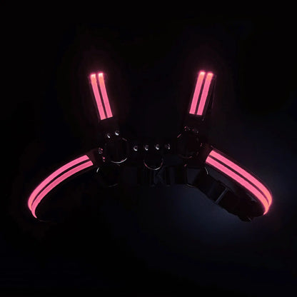 Glow Chest Circuit Party Harness – LED Light-Up Straps