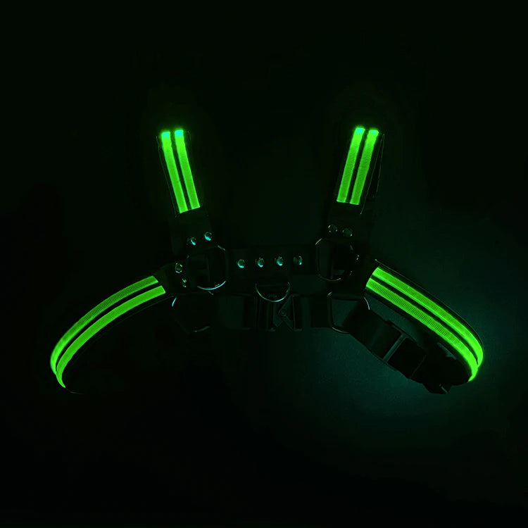 Glow Chest Circuit Party Harness – LED Light-Up Straps