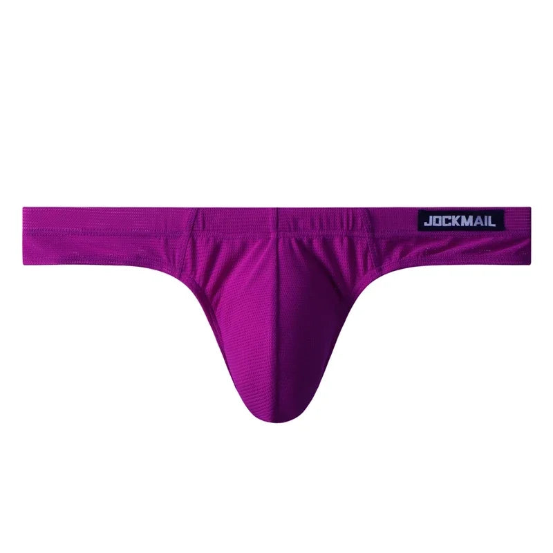 Sexy Nylon Fast-Dry Jockstrap Thong Brief