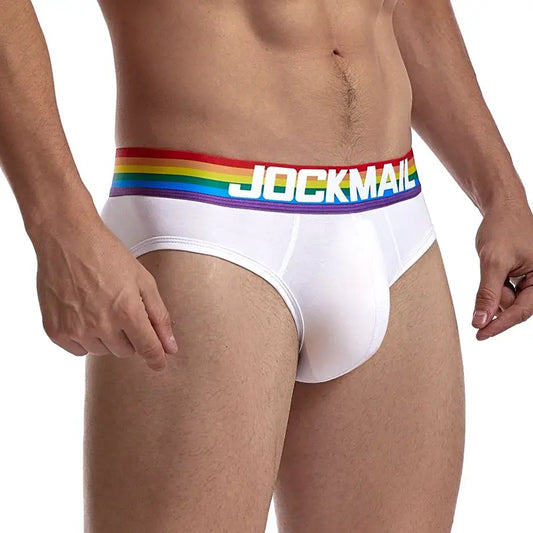 Rainbow Waistband Pride Men's Comfort Briefs