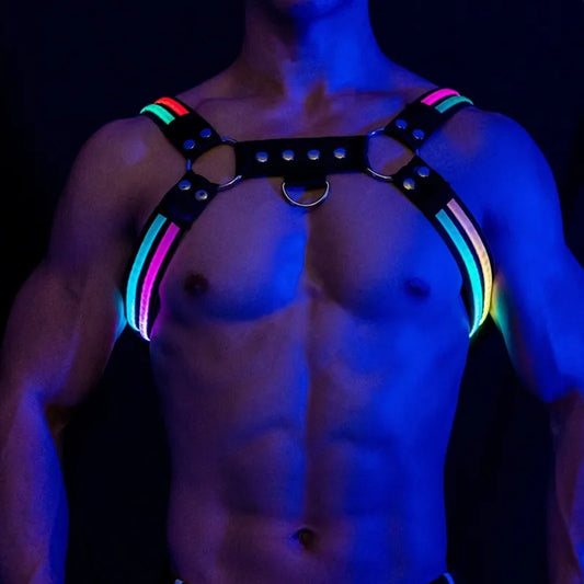 Glow Chest Circuit Party Harness – LED Light-Up Straps
