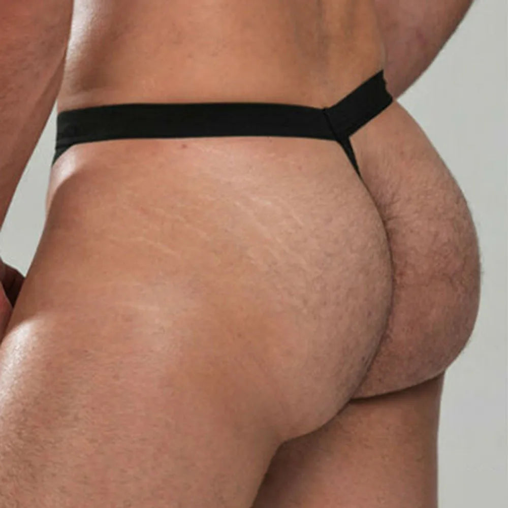 Faux Leather Chain G-String