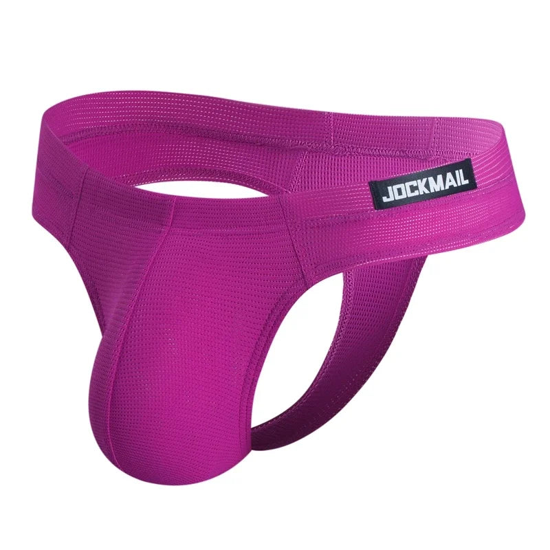 Sexy Nylon Fast-Dry Jockstrap Thong Brief