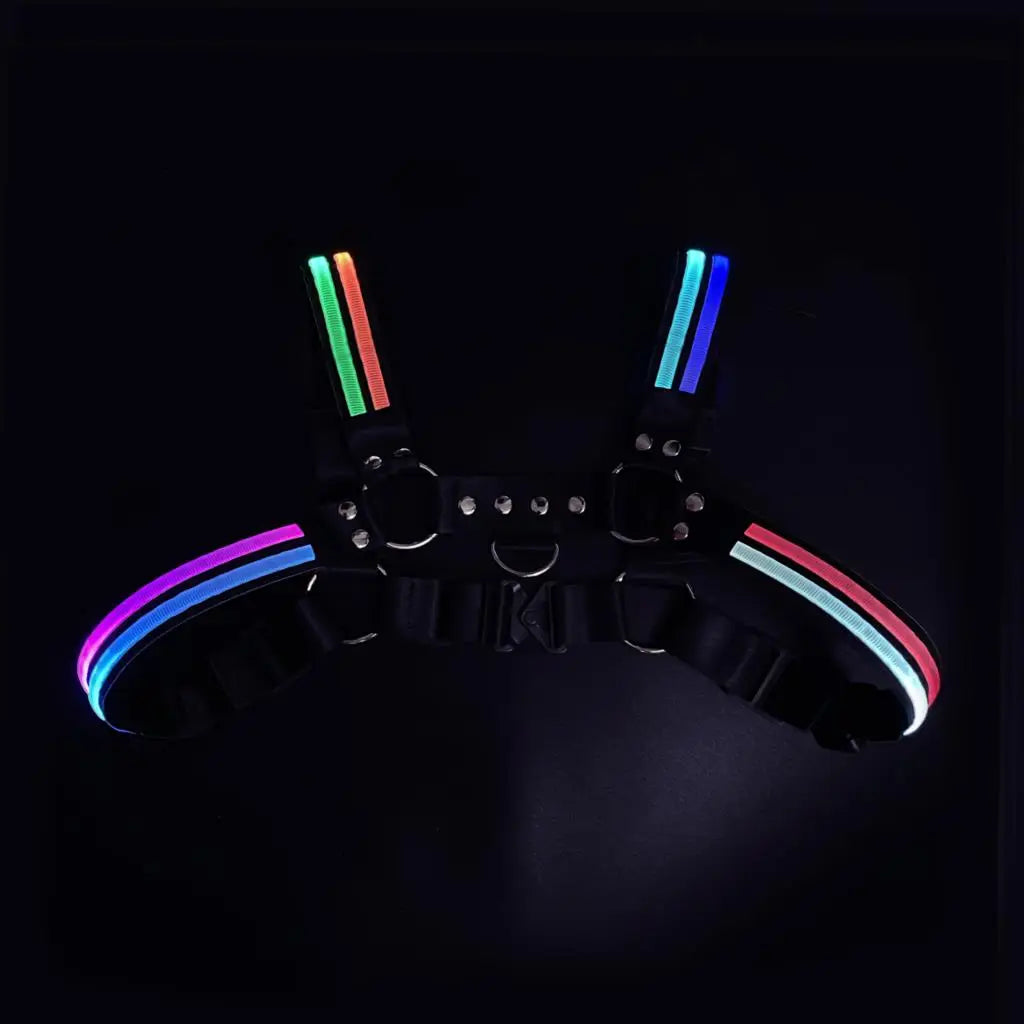 Glow Chest Circuit Party Harness – LED Light-Up Straps
