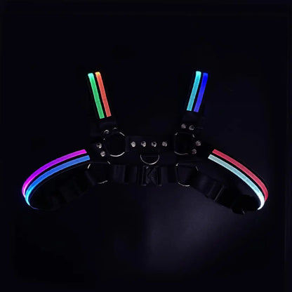 Glow Chest Circuit Party Harness – LED Light-Up Straps