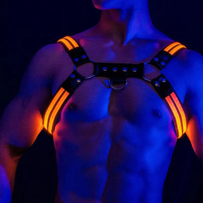 Glow Chest Circuit Party Harness – LED Light-Up Straps